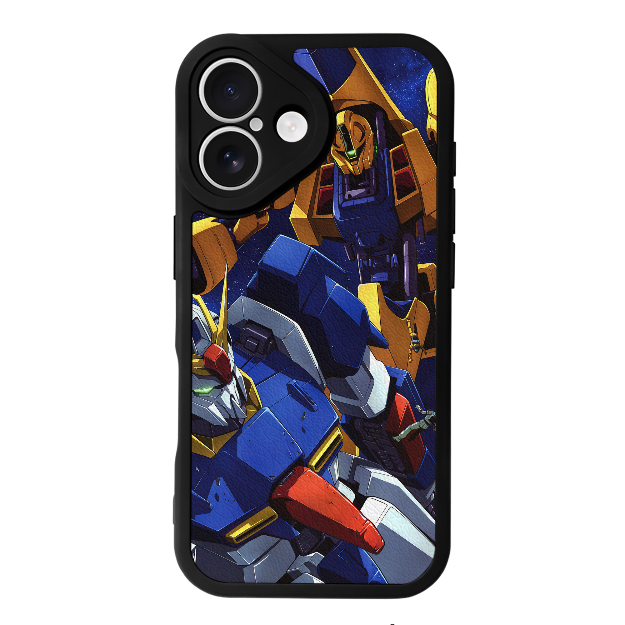 （画像用） 機動戦士ガンダム Mobile Suit Gundam 【iPhone 16シリーズ対応】シリコンスマホケース（レザー調） 材質：シリコン
